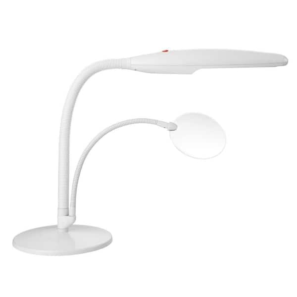 Daylight 17.5 in. White Easy-Twist Table Top Lamp
