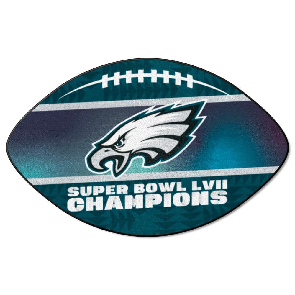 Fanmats Philadelphia Eagles Super Bowl Lvii Champions Blue Football Rug