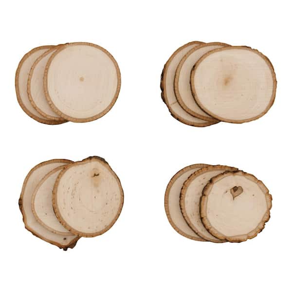 Walnut Hollow 1 in. x 1 ft. x 1 ft. Basswood Live Edge Coaster Project Panel (12-Pack)