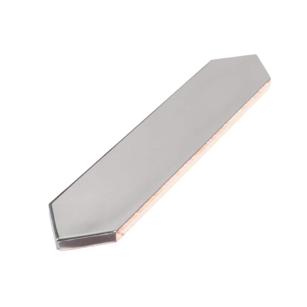 Metallic Silver Glossy Ceramic Picket Wall and Floor Tile
