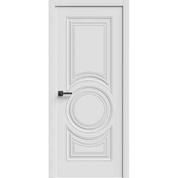 7855 18 in. x 96 in. Sold Core White Enamel Color Wood Interior Door Kit with Quick Assemble Jamb