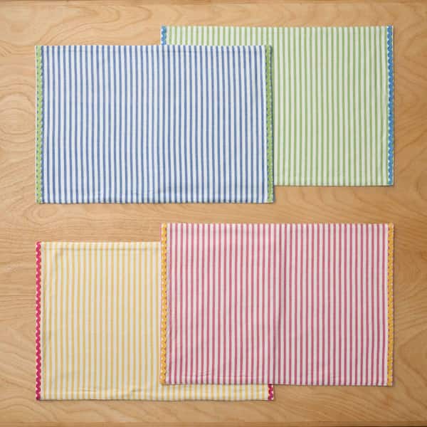 Company Cotton Arienna Stripe Yarn-Dyed Multi Placemat (Set of 4)