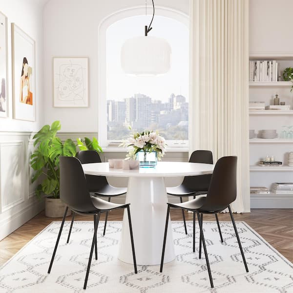 Poly and Bark Isla Black Dining Chair (Set of 4)