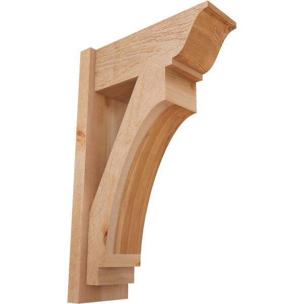 Ekena Millwork 8 in. x 32 in. x 20 in. Western Red Cedar Imperial Traditional Rough Sawn Outlooker