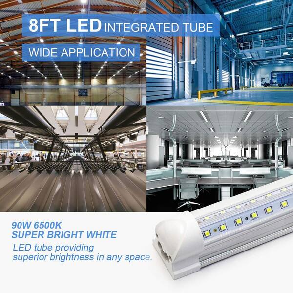 LEDライト 90cm  T8 大量（20本くらい） BIBIVIS Super Bright 8 ft. 90-Watt LED 6500K 12000LM Cool White