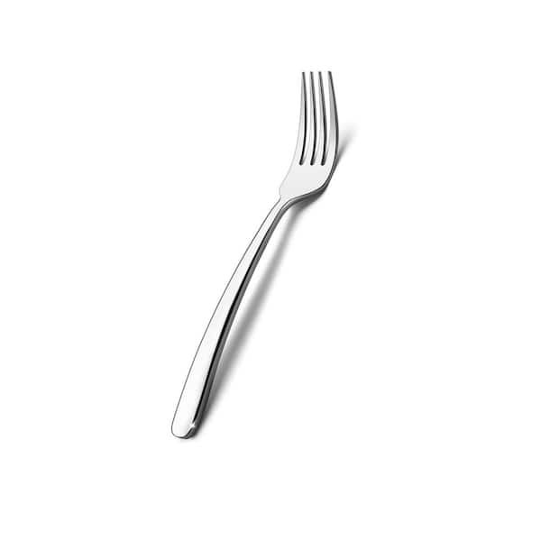 Silver 18/0 Stainless Steel Mirror Polished Heavy Duty Dishwasher Safe Dessert Salad Forks (Set of 12)