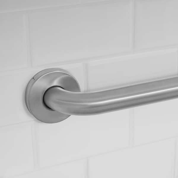 42 in. L x 1 1/4 in. ADA Compliant Grab Bar in Brushed Stainless Steel