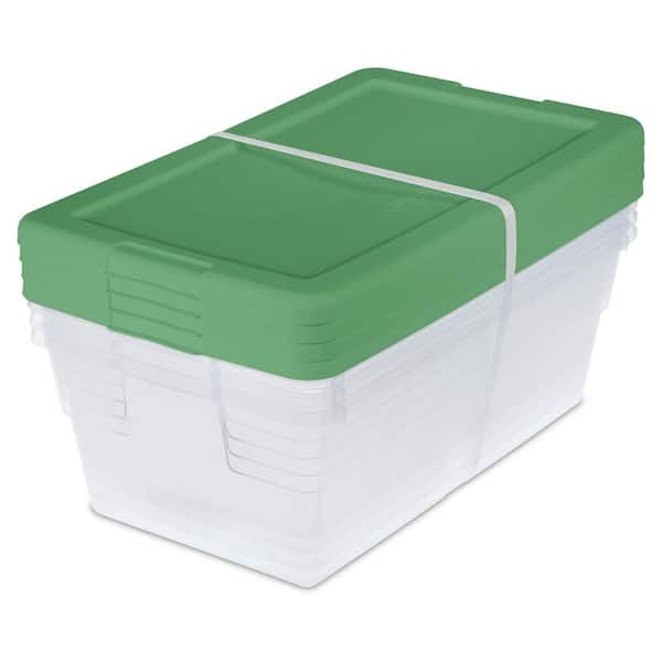 Sterilite Set of (4) 6 Qt. Storage Boxes 16410996 The Home Depot
