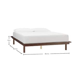 Banwick Sable Brown Finish Queen Platform Bed (65.43 in. W x 12 in. H)