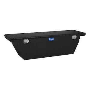 73.00 in Gloss Black Aluminum Low Profile Crossbed Truck Tool Box
