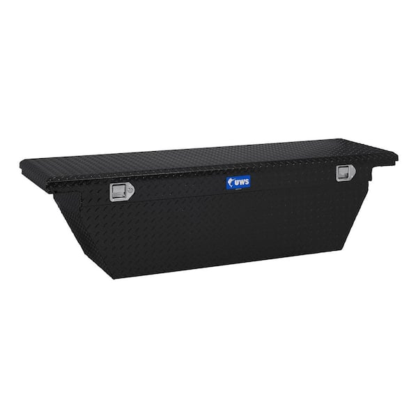 UWS 73.00 in Gloss Black Aluminum Low Profile Crossbed Truck Tool Box