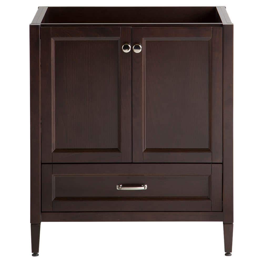 Home Decorators Collection Claxby 30 In W X 34 In H X 21 In D Bathroom Vanity Cabinet Only In Chocolate Cbbd30 Ch The Home Depot
