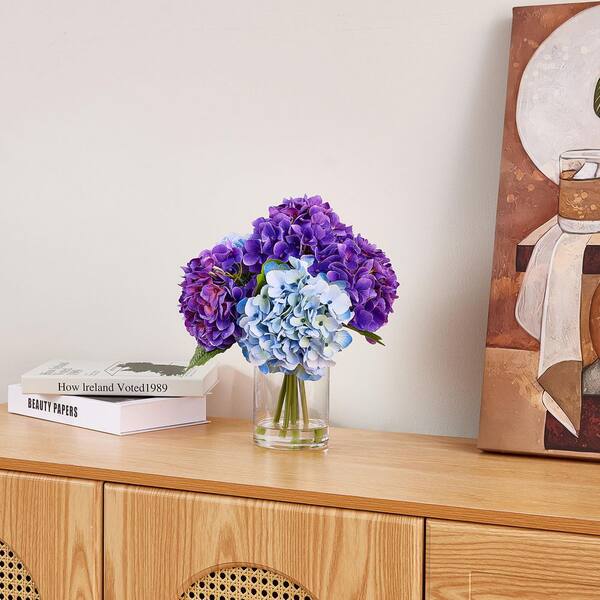 DR.Planzen Faux Series 13in. Violet Blue Indoor Artificial Silk