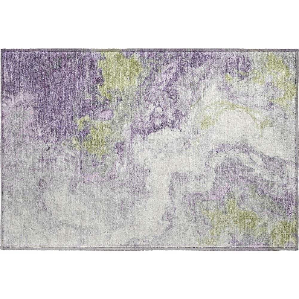 Lavender Rag Rug Addison Rugs Mayfield Premium Machine Washable Abstract AMF1841 ...