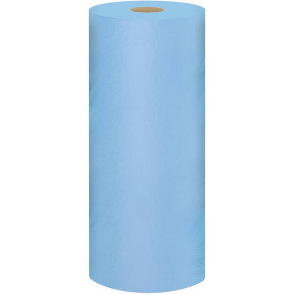 Shop Towels, Standard Roll, 1-Ply, 9.4 x 11, Blue, 55/Roll, 12