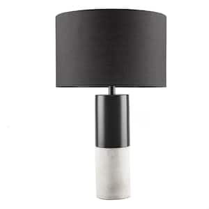 Fulton 27.5 in. Black/Grey Transitional Table Lamp