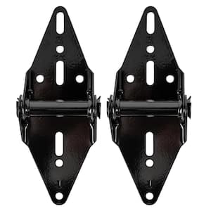 Black Black Garage Door Hinge for Bottom and Second Panels, Hinge 1 (2-Pack)