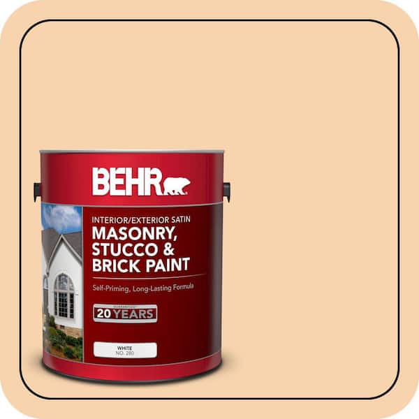 5 gal. #M240-3 Ice Cream Parlour Satin Interior/Exterior Masonry, Stucco and Brick Paint