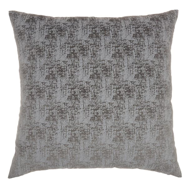 Mina Victory Lifestyles Charcoal 22 in. x 22 in. Throw Pillow