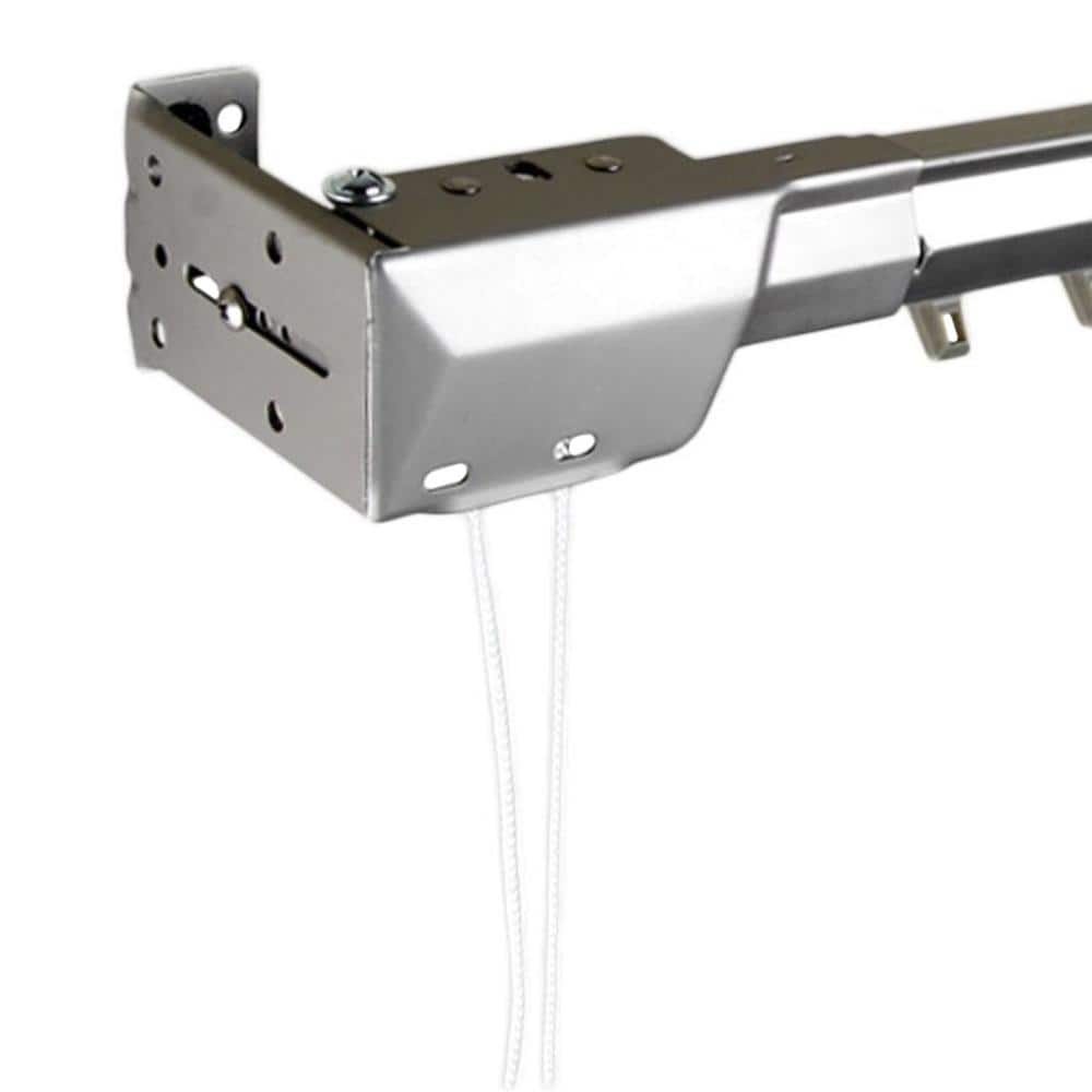 Adjustable 48"-84" Silver Steel Heavy Duty Traverse Curtain Rod