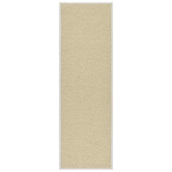 Napa Fau x Sisal 100 3 ft. x 8 ft. Natural/Beige Solid Color Runner Rug