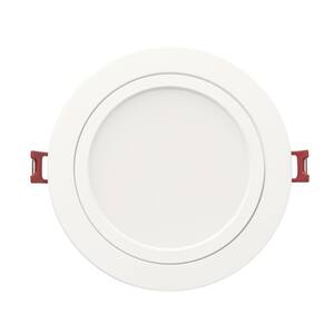 6 in. Selectable New Construction and Remodel Color Ultra-Directional Canless Recessed Integrated LED Kit