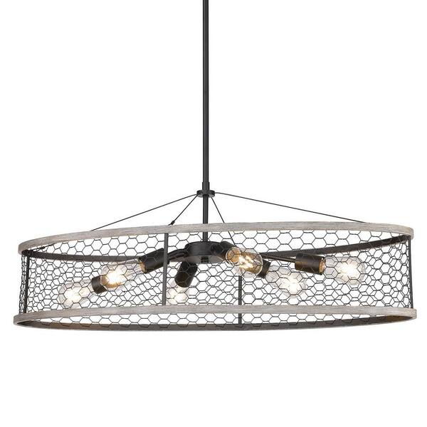 chicken wire ceiling light