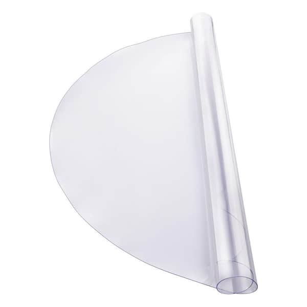 Plastic Table Cover, 48 x 48 In. 2.0 mm Thick Clear Table Protector, Round PVC Desk Mat, Waterproof 2025 update