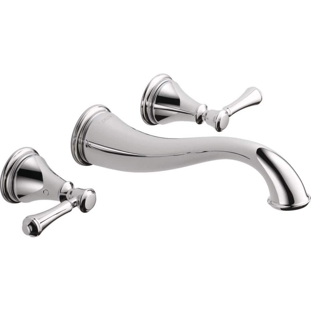 Elegant Cassidy Chrome Wall-Mounted Bathroom Faucet