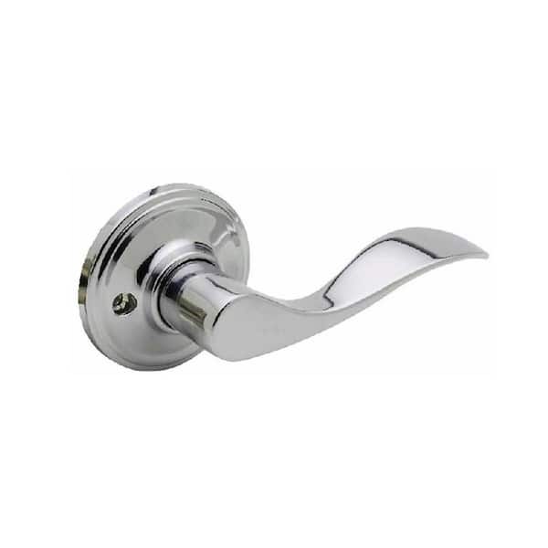 Copper Creek Wave Polished Stainless Dummy Lockset Door Lever