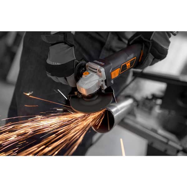 BLACK+DECKER 4.5-in 6.5 Amps Sliding Switch Corded Angle Grinder