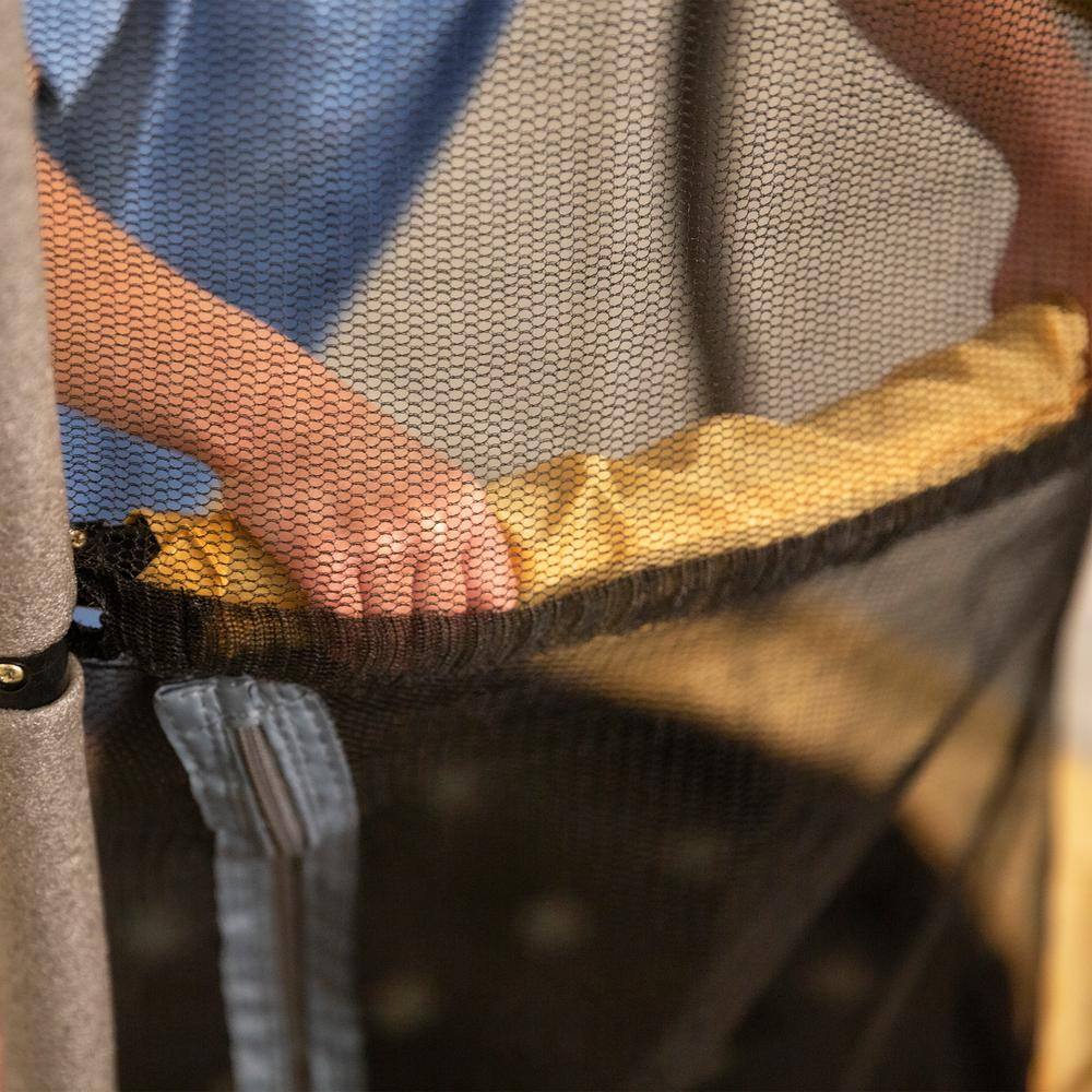 Kids' 40" Round Yellow Trampoline with Enclosure