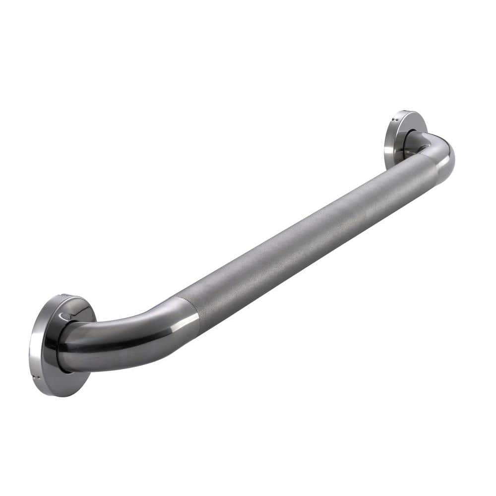 Glacier Bay 24 in. x 1-1/2 in. Concealed Peened ADA Compliant Grab Bar in Polished Stainless Steel