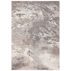 Madison Beige/Grey Doormat 3 ft. x 5 ft. Abstract Gradient Area Rug