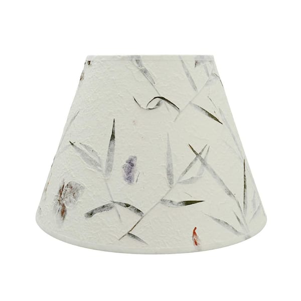 Aspen Creative Corporation 12 in. x 9 in. Off White Hardback Empire Lamp Shade