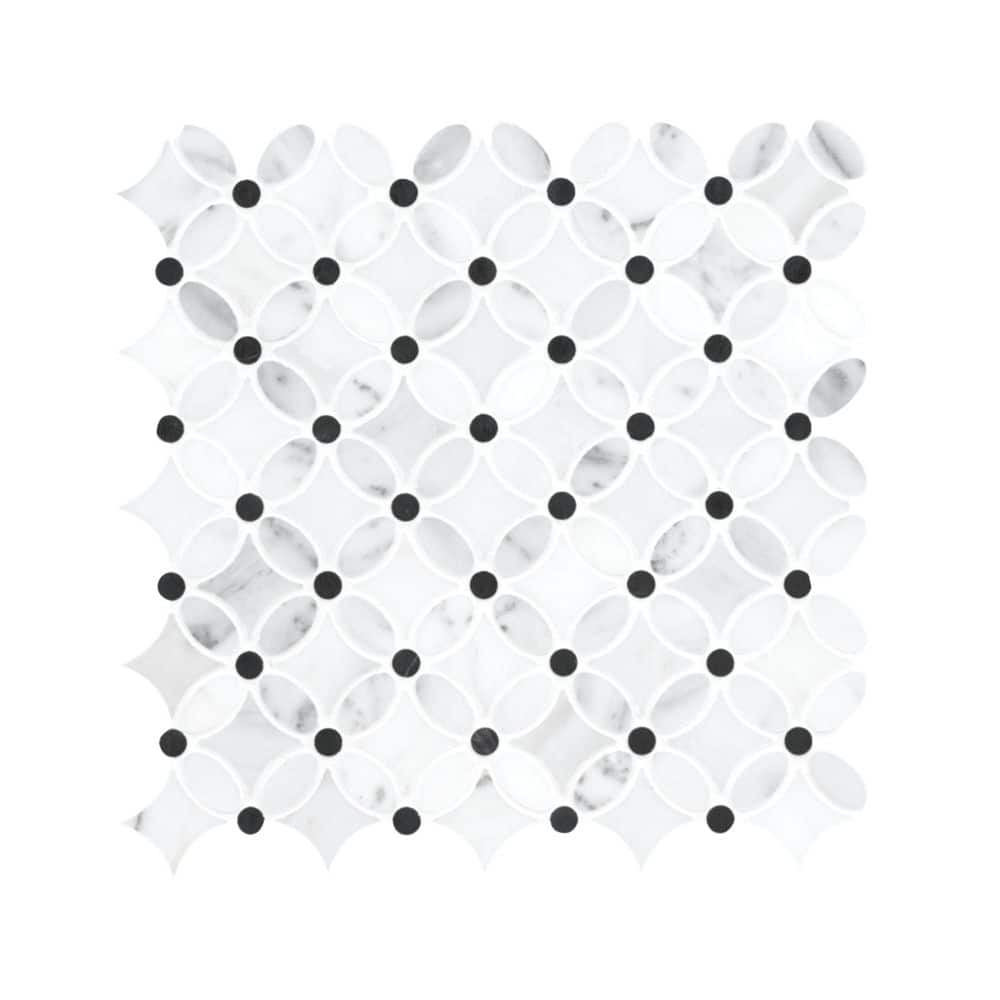 Take Home Sample - Marble Blossom 6 in. x 6 in. Polished Marble Floor and Wall Tile price history on PriceWatchPro