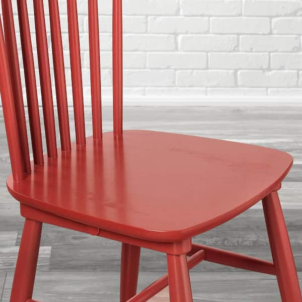 red windsor chair