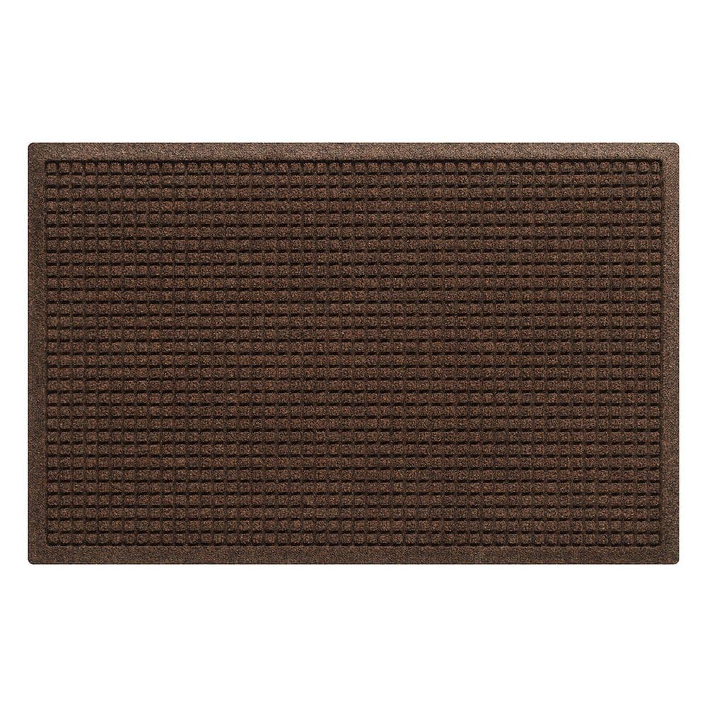 Waterhog Squares 35 in. x 59 in. PET Polyester Indoor Outdoor Door Mat Dark Brown price history on PriceWatchPro