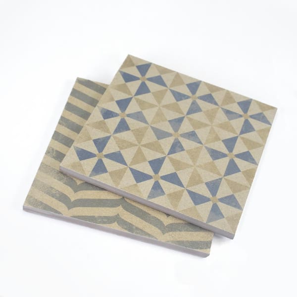 Seville 8 in. x 8 in. Sepia Matte Porcelain Tile Sample