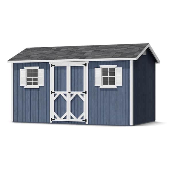 Little Cottage Co. Classic Workshop 8 ft. x 14 ft. Outdoor Wood Storage Shed Precut Kit with Operable Windows and Floor (112 sq. ft.)