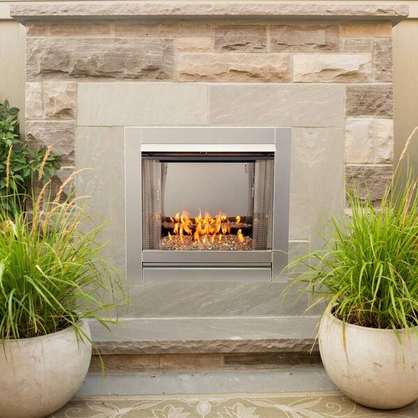 Crystal Fire Glass A, Outdoor Gas Fireplace Inserts