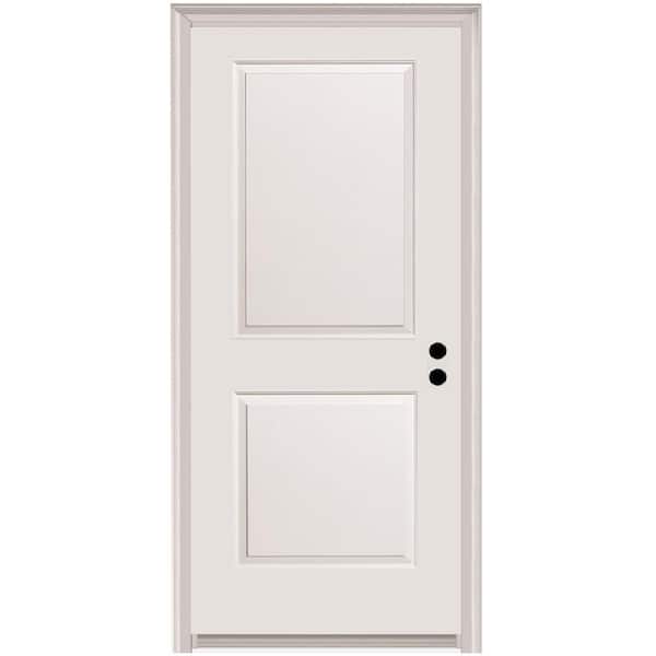 MMI Door 32 in. x 80 in. Carrara Left-Hand Primed Composite 20-Minute Fire-Rated House-to-Garage Single Prehung Interior Door