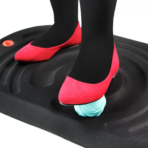 AFS-TEX Active Standing Platform, Premium Anti-Fatigue Comfort Mat With Foot  Massage Roller Balls for Standing Desks