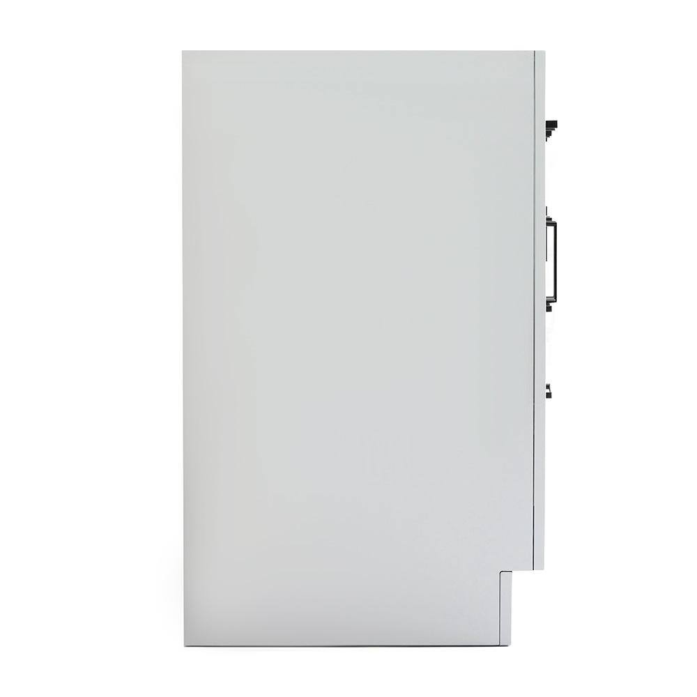 Ariel Hepburn 72" Gray Double Sink Freestanding Vanity Cabinet