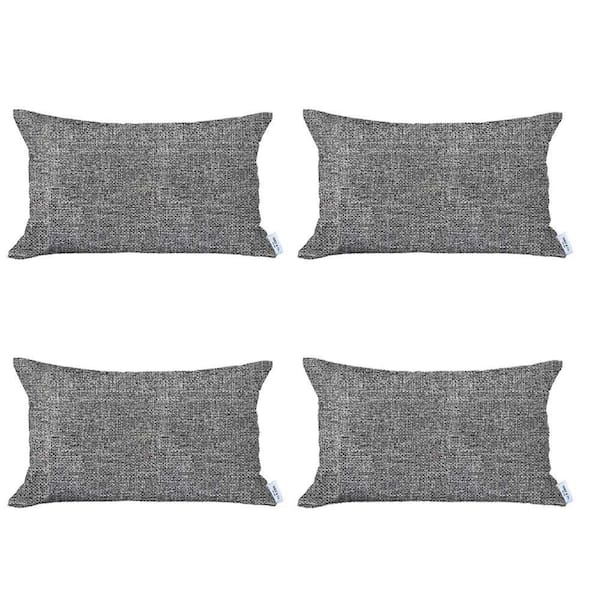 MIKE & Co. NEW YORK Bohemian Handmade Jacquard Ivory & Brown 18 in. x 18  in. Square Solid Throw Pillow Set of 4 50-SET4-946-03-6 - The Home Depot