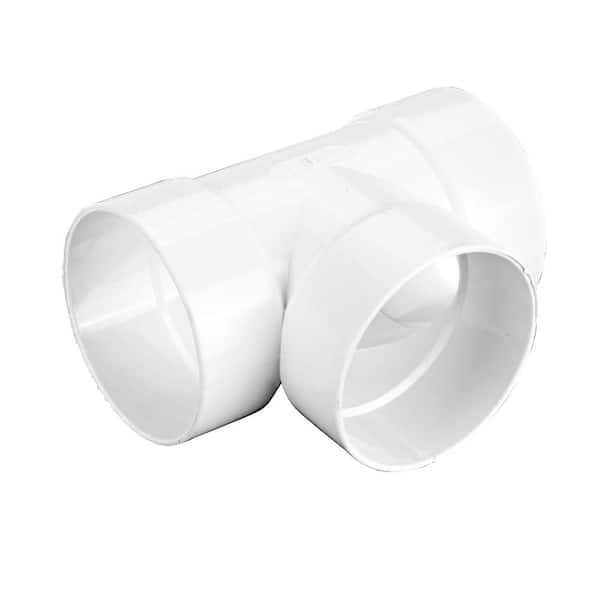 NDS PVC S&D Tee, 4 in. Hub X Hub X Hub 4P01 - The Home Depot