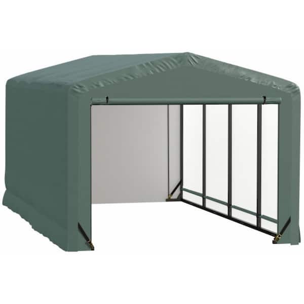 Sheltertube 10 ft. x 18 ft. x 8 ft. Storage Garage in Green