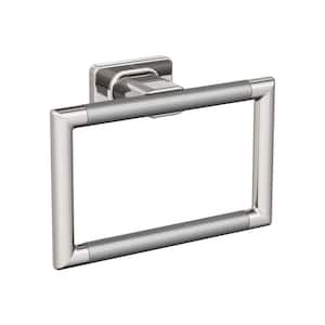 Esquire 5-1/4 in. (133 mm) L Towel Ring in Polished Nickel/Stainless Steel