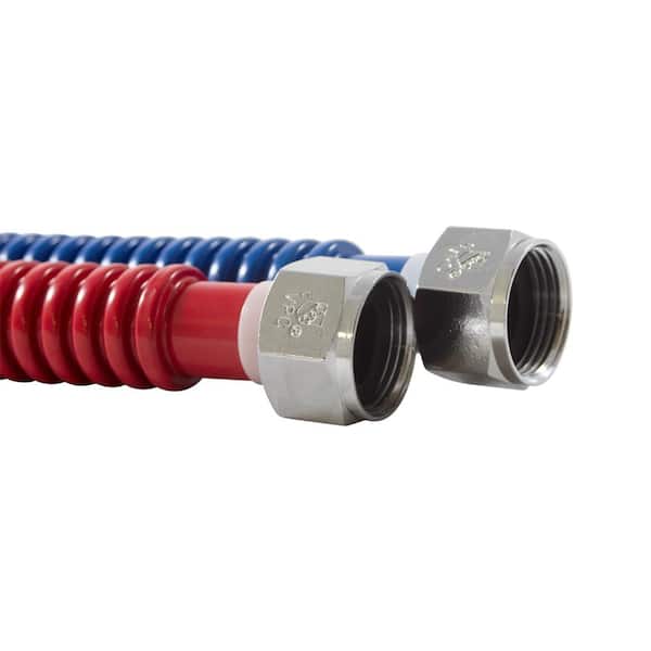 3/4 in. FIP x 3/4 in. FIP x 18 in. Stainless Steel Corrugated Water Heater Connector (2-Pack)