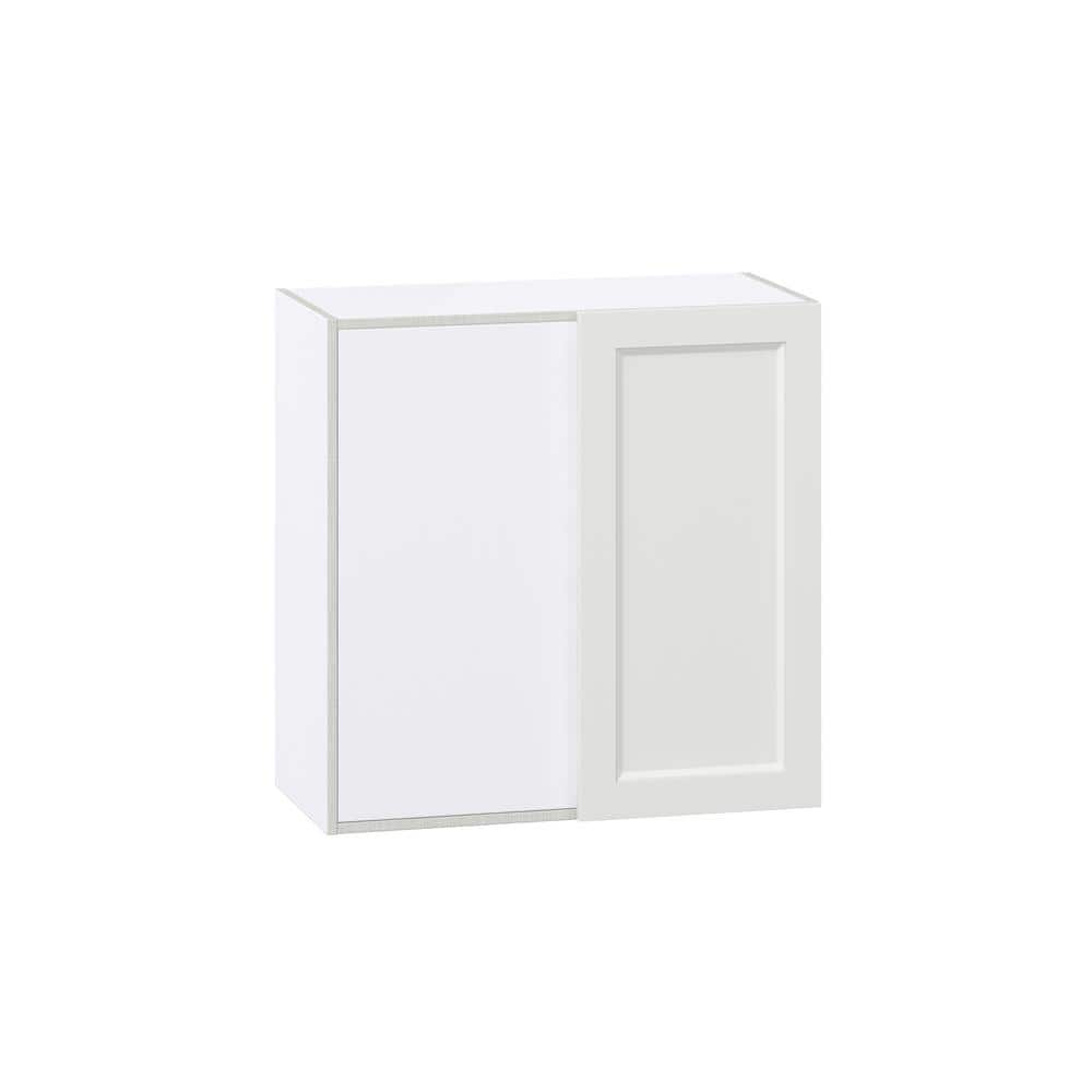 Laramie 30 in. W x 30 in. H x 14 in. D Assembled Wall Blindcorner Right Kitchen Cabinet in Painted Bright White price history on PriceWatchPro